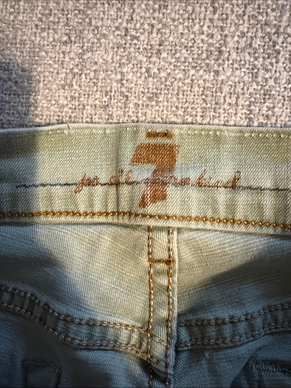 7 For All Mankind Womens 28 Light Mint Green Mid Rise Bootcut Jeans USA - Picture 6 of 10